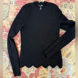Aqua Black Cashmere Sweater